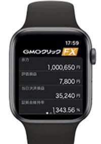 GMOクリック証券[FXネオ]AppleWatchホーム画面