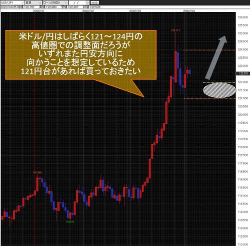 米ドル/円日足