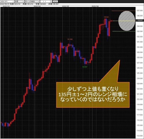 米ドル/円日足