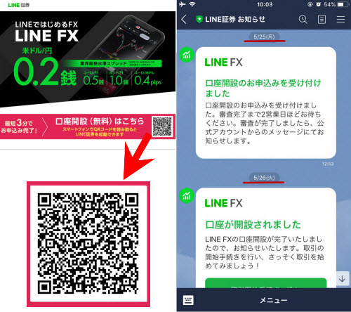 LINEFX口座開設